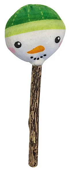 Croci - Jouet Noël Silverine Bonhomme pour Chat - 15cm