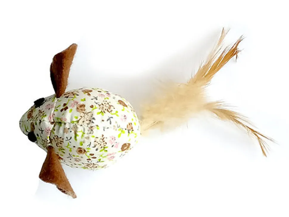 Croci - Jouet Souris avec Plumes Catnip pour Chats - 7cm