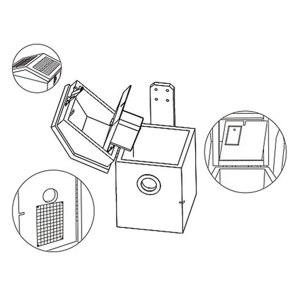 Croci - Nichoir Intelligent Wi Fi pour Oiseaux