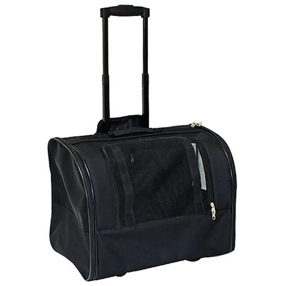 Croci - Sac de Transport Trolley Jolie Noir pour Chiens et Chats - 44x28x33cm