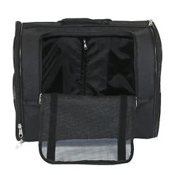 Croci - Sac de Transport Trolley Jolie Noir pour Chiens et Chats - 44x28x33cm