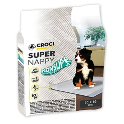 Croci - Tapis Absorbant Super Nappy Nonslip pour Chiens - 57x54cm/10pcs