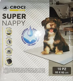 Croci - Tapis Hygiène Super Nappy pour Chiots - 60x60cm