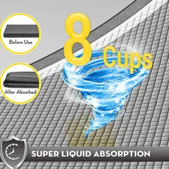 Croci - Tapis Hygiénique Super NAPPY GIANT Charbon Actif x25 - 71x112cm