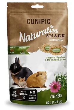 Cunipic - Friandises Naturaliss Herbal Snack Immunity pour Rongeurs - 50g