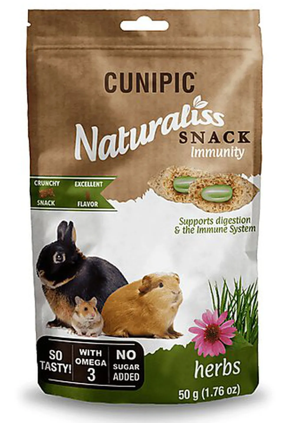 Cunipic - Friandises Naturaliss Herbal Snack Immunity pour Rongeurs - 50g