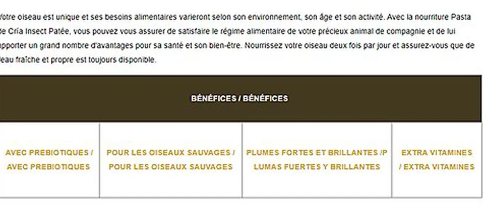 Cunipic - Insect Patée Pâte d'Elevage pour Insectivores - 250g