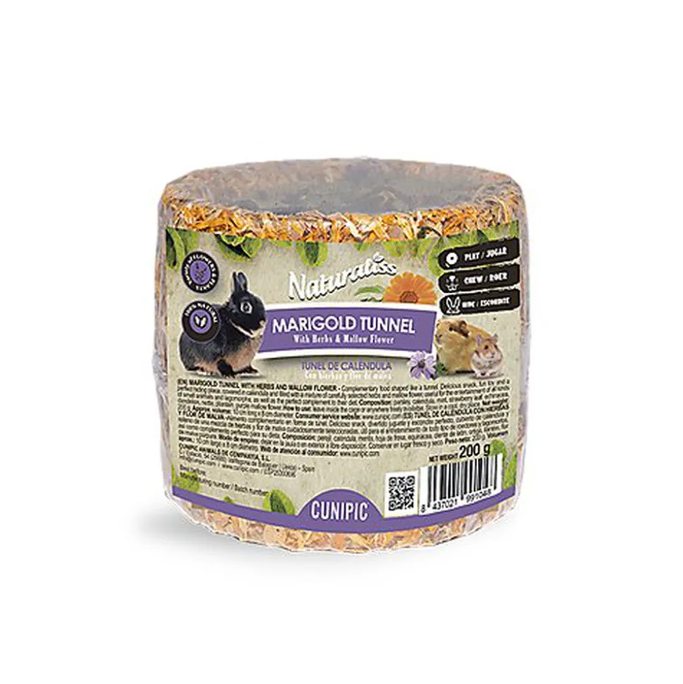 Cunipic - Tunnel Naturaliss Fleur de Calendula et Mauve - 185g