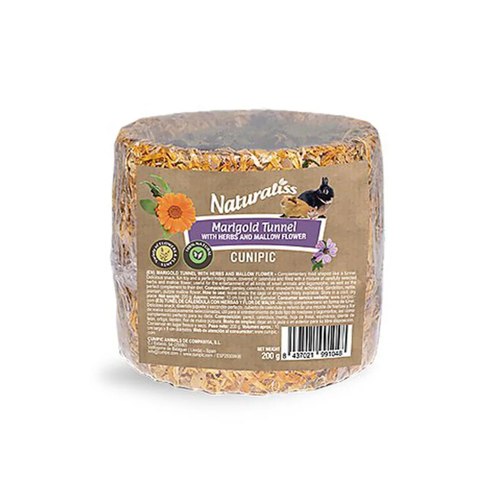 Cunipic - Tunnel Naturaliss Fleur de Calendula et Mauve - 185g