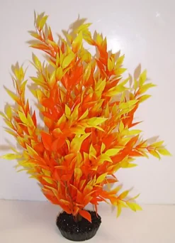 Décoration Plante en Plastique Buisson - Orange