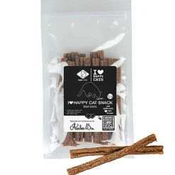 D&D - Bâtonnets I Love Happy Cat Snack bœuf 70g - 11cm