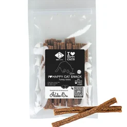 D&D - Bâtonnets I Love Happy Cat Snack Dinde 70g - 11cm