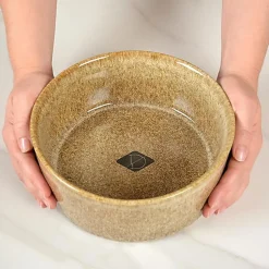 D&D - GAMELLE ET BOL D`EAU JASPER SAND 1400ml - 20,8x20,8x9cm