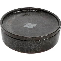 D&D - Gamelle Jasper pour chat Black dots - 13 x 13 x 2 cm