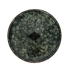 D&D - Gamelle Jasper pour chat Green marble - 13 x 13 x 2 cm