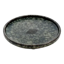 D&D - Gamelle Jasper pour chat Green marble - 13 x 13 x 2 cm