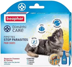 DiméthiCARE - Pipettes STOP Parasites pour Chiot - 6x1,5ml