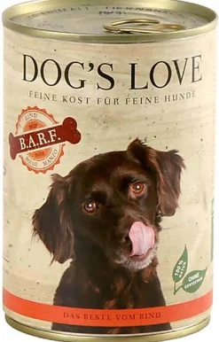 Dog's Love - Pâtée B.A.R.F Pure au Bœuf pour Chiens - 400g