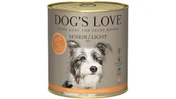 Dog's Love - Pâtée Senior Dinde Light pour Chiens - 800g