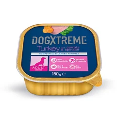 DogXtreme - Barquette à la Dinde pour Chien Adulte de Petite Taille - 150g