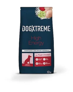 DogXtreme - Croquettes Hight Energy au Poulet Frais pour Chien - 12Kg