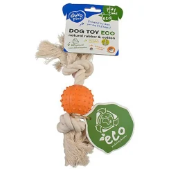 Duvoplus - Jouet Balle Eco Caoutchouc pour Chien - 27x5x5cm