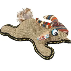 Duvoplus - Jouet Canvas Chèvre Brun pour Chiens - 27x15x10cm