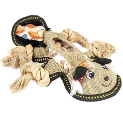 Duvoplus - Jouet Canvas Moufette Brun pour Chiens - 34x23x5cm