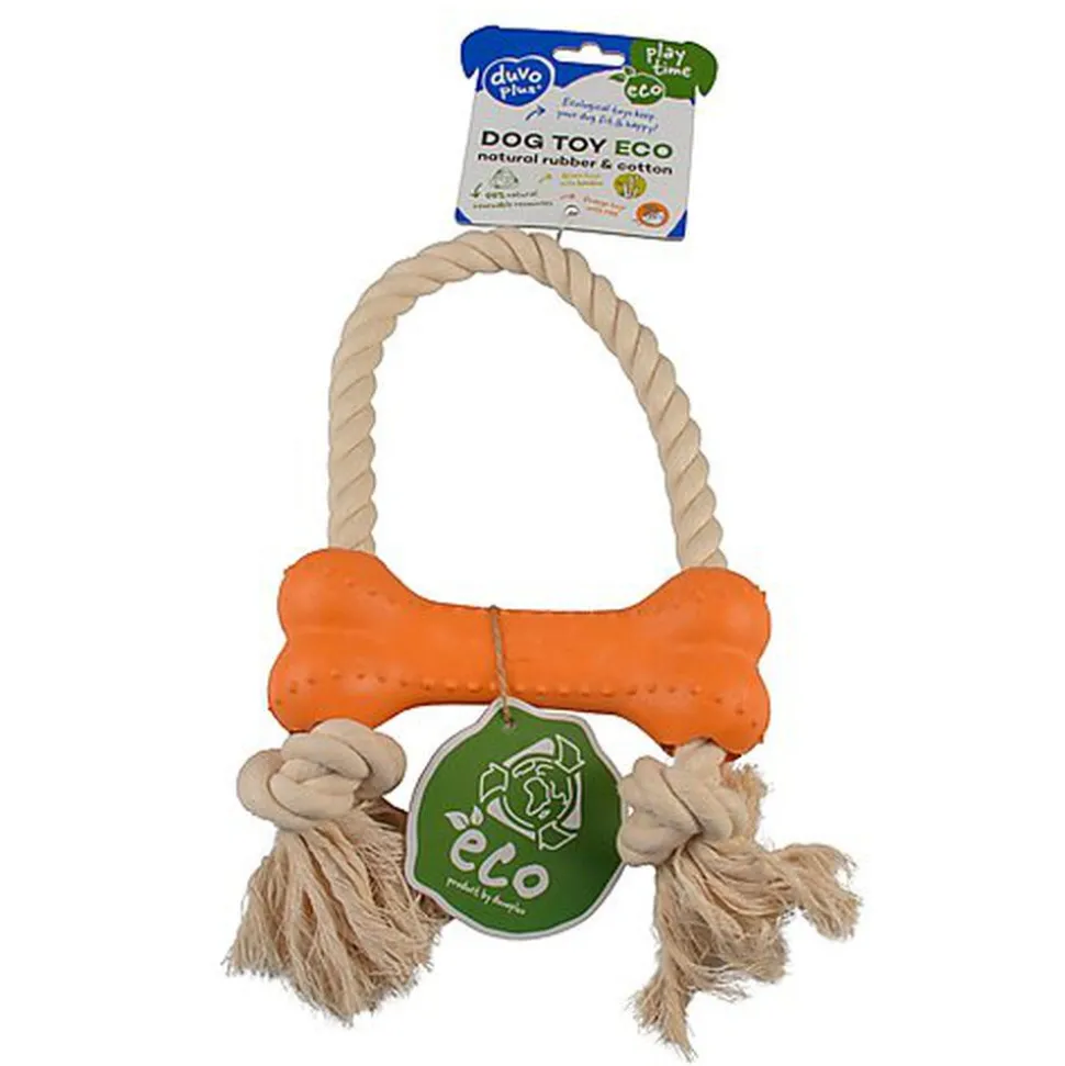 Duvoplus - Jouet Os Eco Caoutchouc pour Chien - 30x18x4,6cm