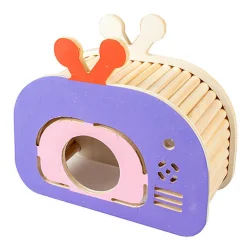 Duvoplus - Maison de Jeux en Bois Télévision - 19,6x8,5x17cm