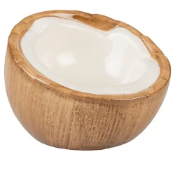 Duvoplus - Mangeoire Stone Coconut pour Rongeurs - 10,5x9,8x7,5cm