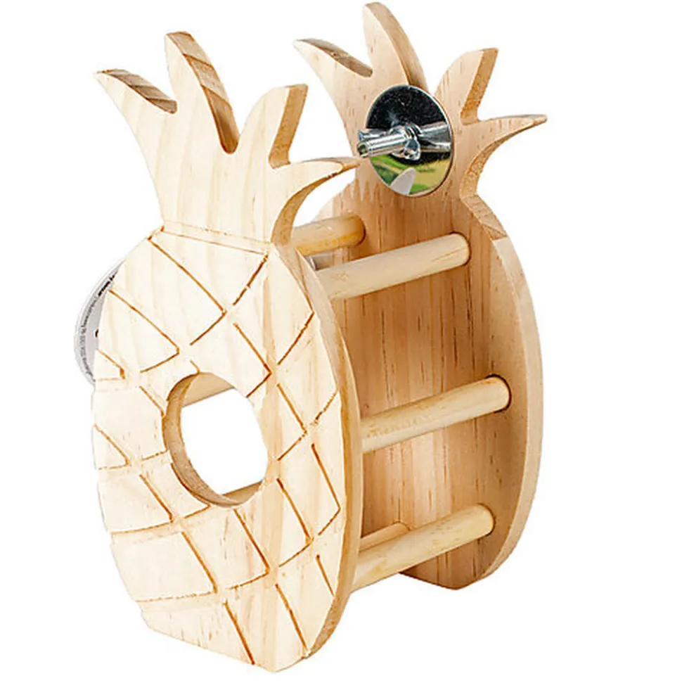 Duvoplus - Râtelier à Foin Ananas en Bois - 18x10x9cm
