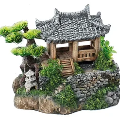 EBI - Décoration Korean Cottage pour Aquarium - 22,5x19x18,5cm