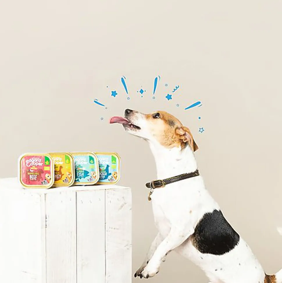 Edgard & Cooper - Barquette BIO au Poisson avec Carottes et Fenouil pour Chien - 100g