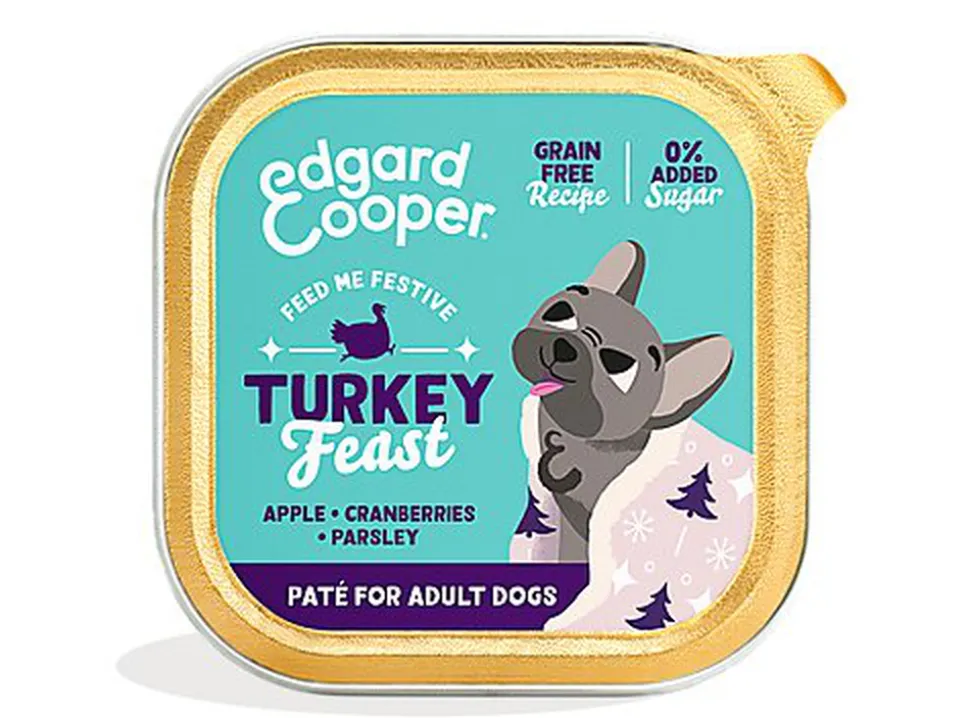 Edgard & Cooper - Barquette Humide Festive pour Chiens - 150g