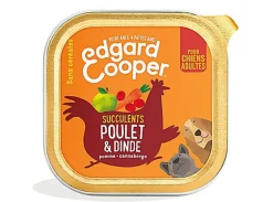 Edgard & Cooper - Barquette au Poulet et Dinde pour Chien - 150g