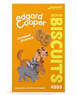 Edgard & Cooper - Biscuits Adulte Banane et Beurre de Cacahuète - 400g