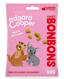 Edgard & Cooper - Bonbons Chiot Canard & Poulet - 50g