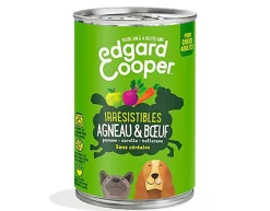 Edgard & Cooper - Boîte à l'Agneau et Bœuf pour Chien - 400g