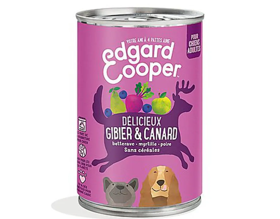 Edgard & Cooper - Boîte au Gibier et Canard pour Chien - 400g