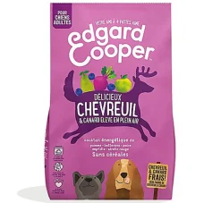 Edgard & Cooper - Croquettes Naturelles Adulte sans Céréales au Chevreuil et Canard frais pour Chien - 12Kg