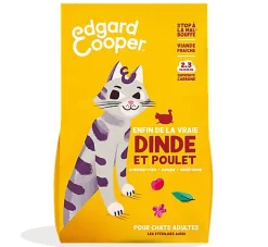 Edgard & Cooper - Croquettes à la Dinde et au Poulet pour Chat Adulte - 2Kg