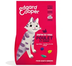 Edgard & Cooper - Croquettes à la Dinde et au Poulet pour Chat Senior - 2Kg