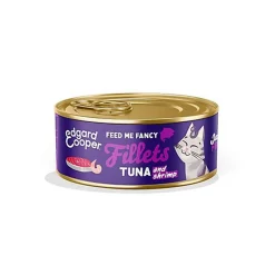 Edgard & Cooper - Filets de Thon et Crevettes pour Chat - 70g