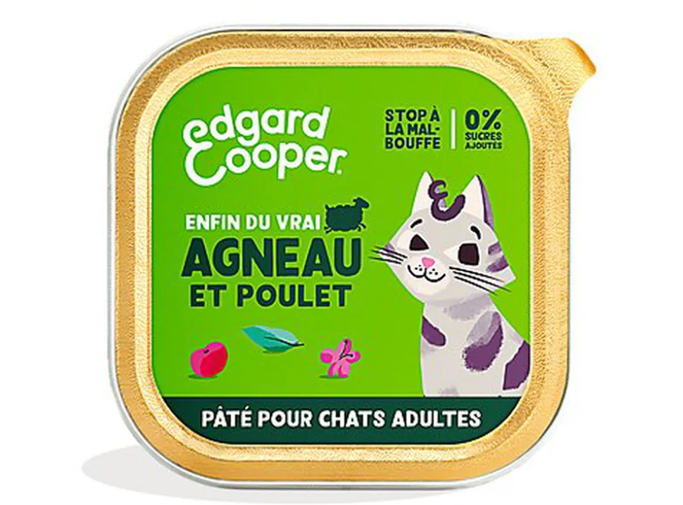 Edgard & Cooper - Pâtée à l'Agneau et Poulet pour Chat - 85g