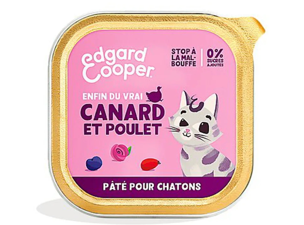 Edgard & Cooper - Pâtée au Canard et Poulet pour Chaton - 85g