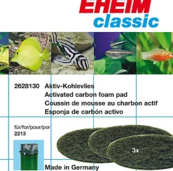 Eheim - Mousses de Charbon pour Filtres d'Aquarium 2213 - x3