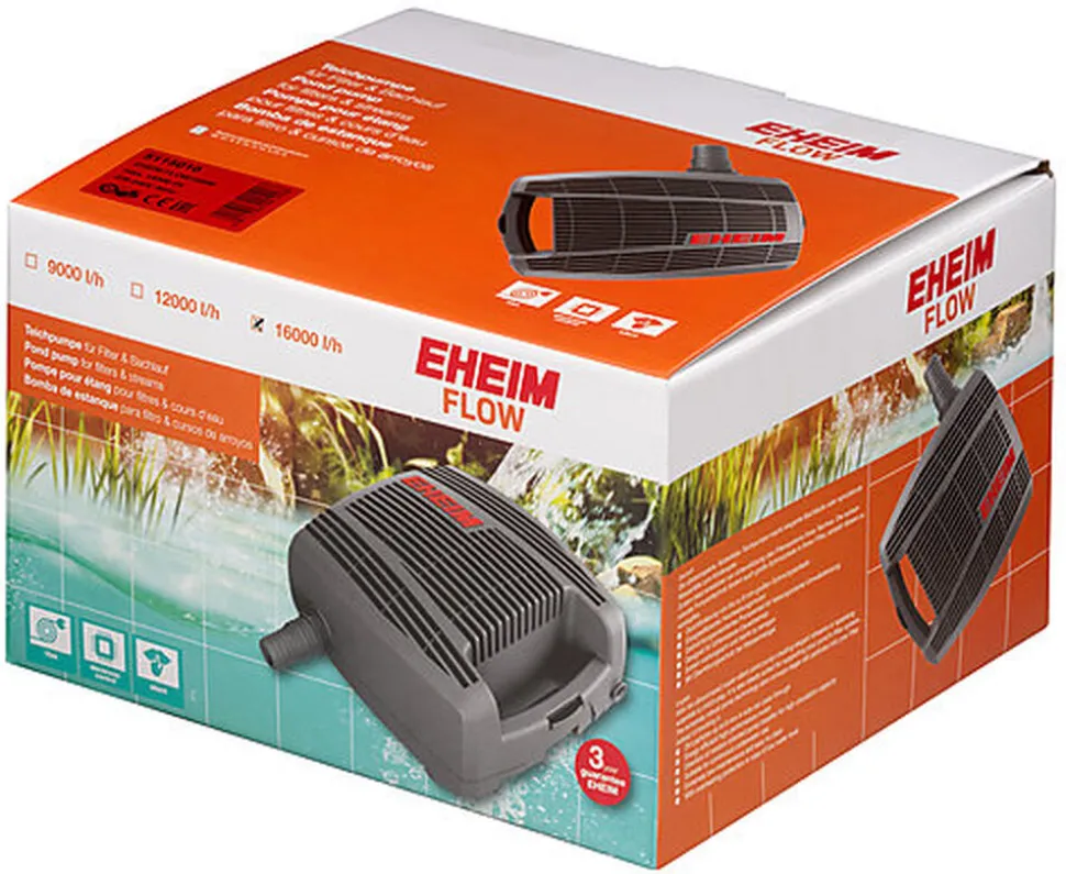 Eheim - Pompe Flow 16000 Filtre/Cascade pour Bassin