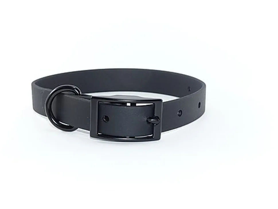 eKys - Collier Biothane pour Chien Noir