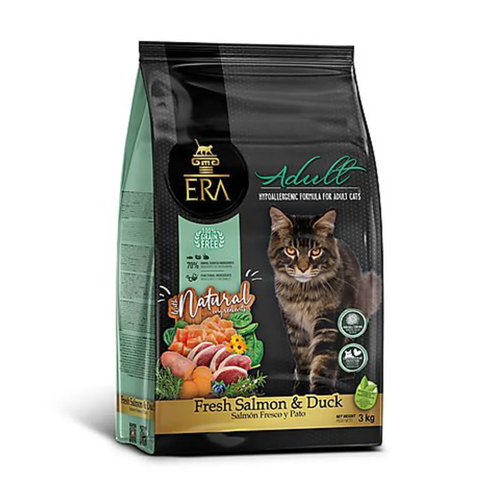 Era - Croquettes Sans Céréales Saumon et Canard pour Chat